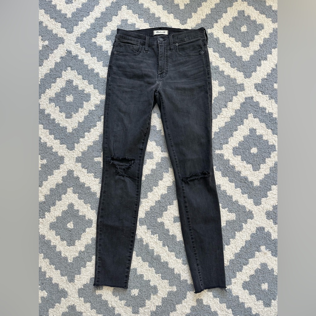 Madewell 9” High Rise Women's Black Skinny Jeans 27t